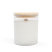 Vela de vidrio esmerilado, 11 oz.