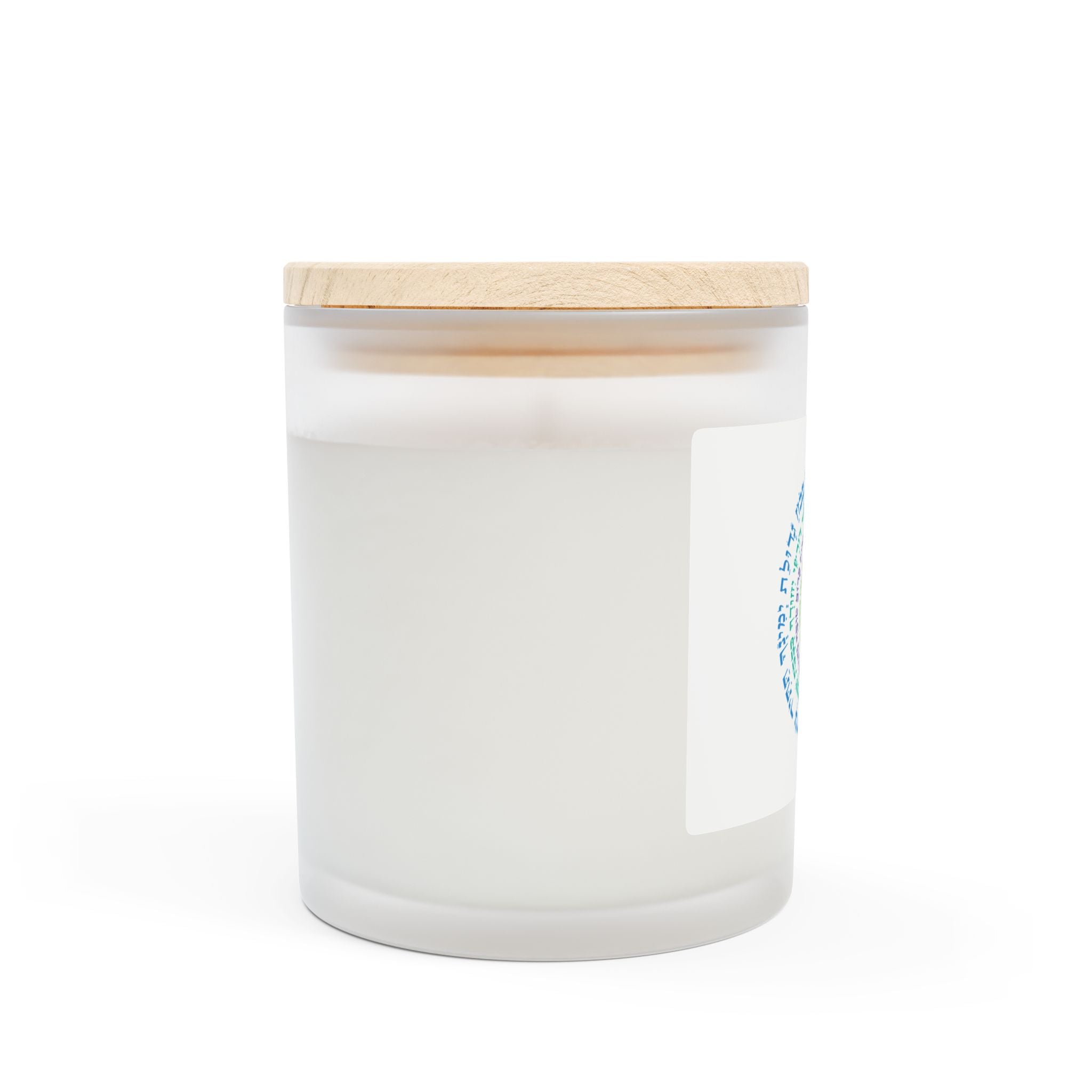 Vela de vidrio esmerilado, 11 oz.