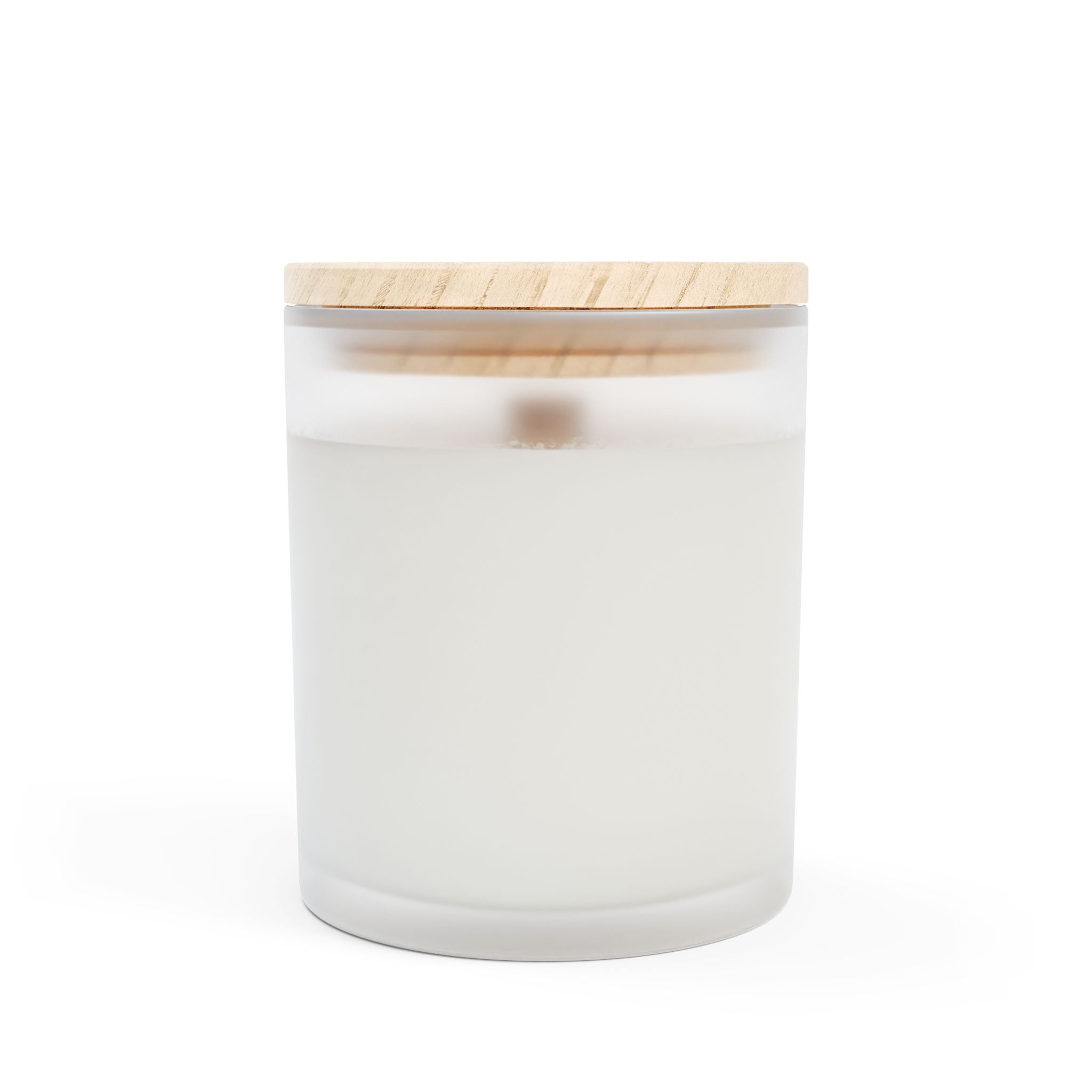 Vela de vidrio esmerilado, 11 oz.
