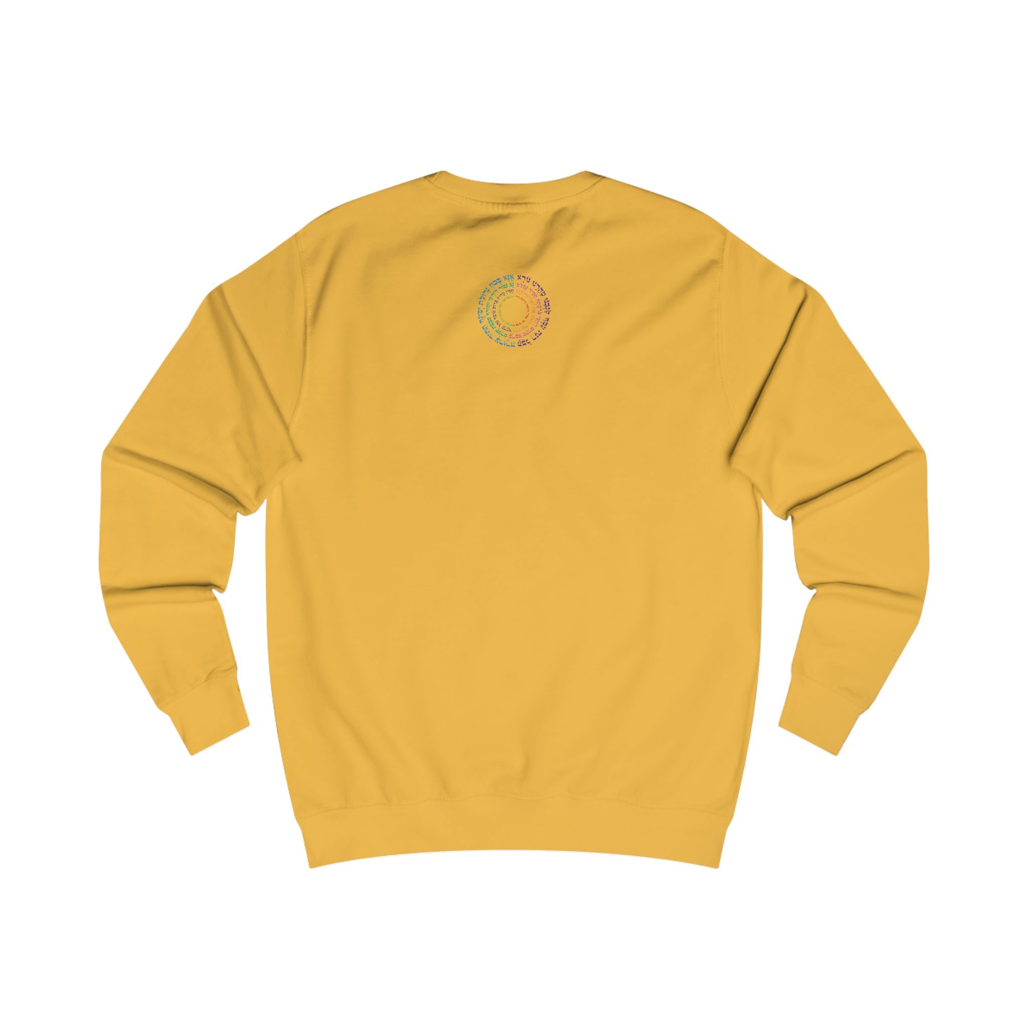 Sudadera unisex inspiradora con diseño de texto colorido