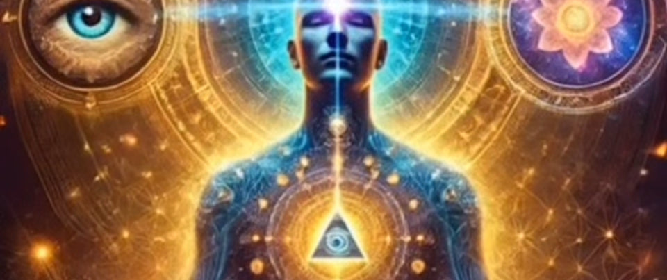 persona meditando, energía, mundo etérico