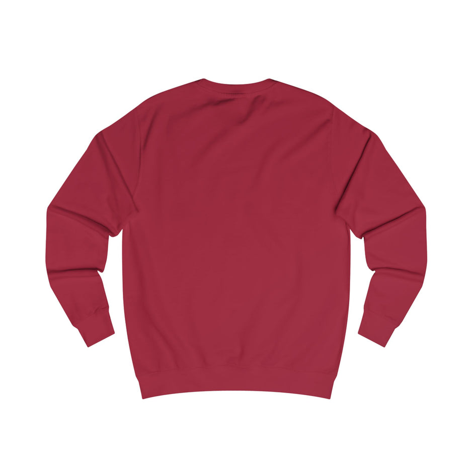 Sudadera espiritual hebrea - Modelo unisex Vista posterior Rojo quemado