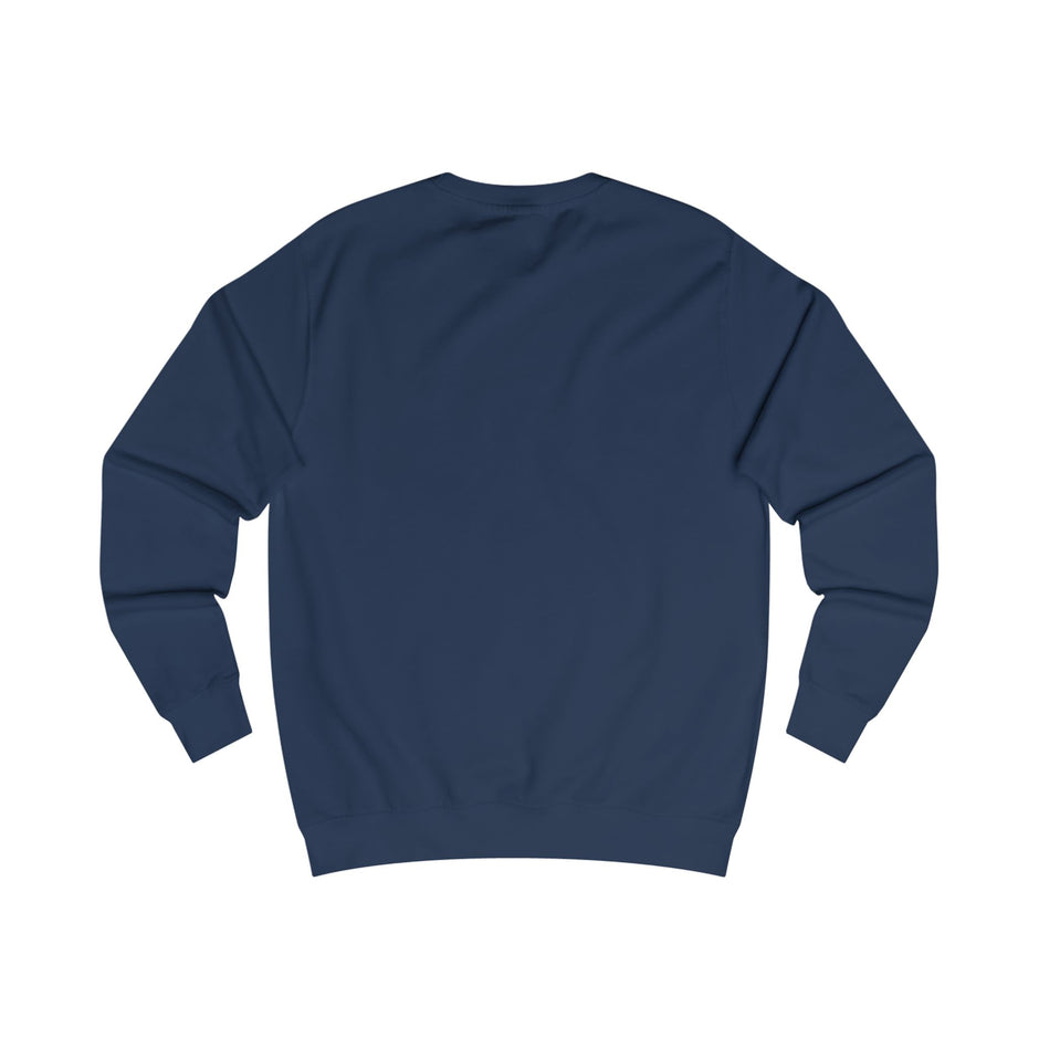Sudadera espiritual hebrea - Modelo unisex Vista posterior Azul marino