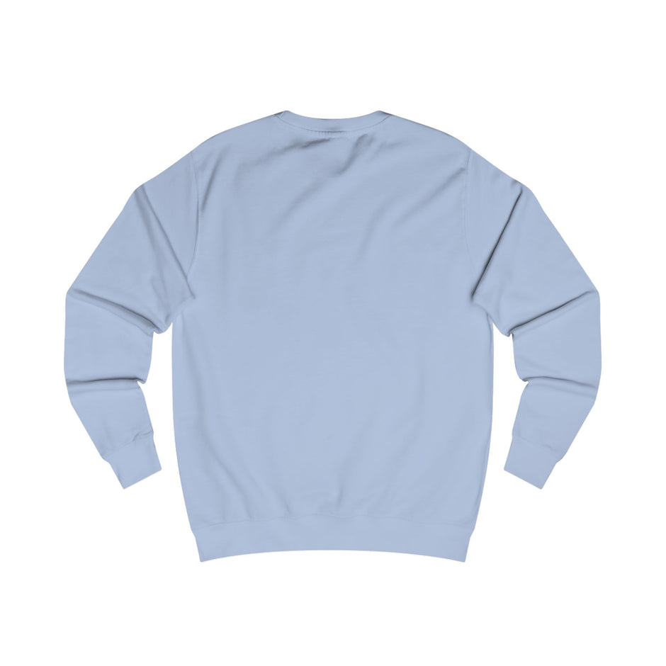 Sudadera espiritual hebrea - Modelo unisex Vista posterior Azul