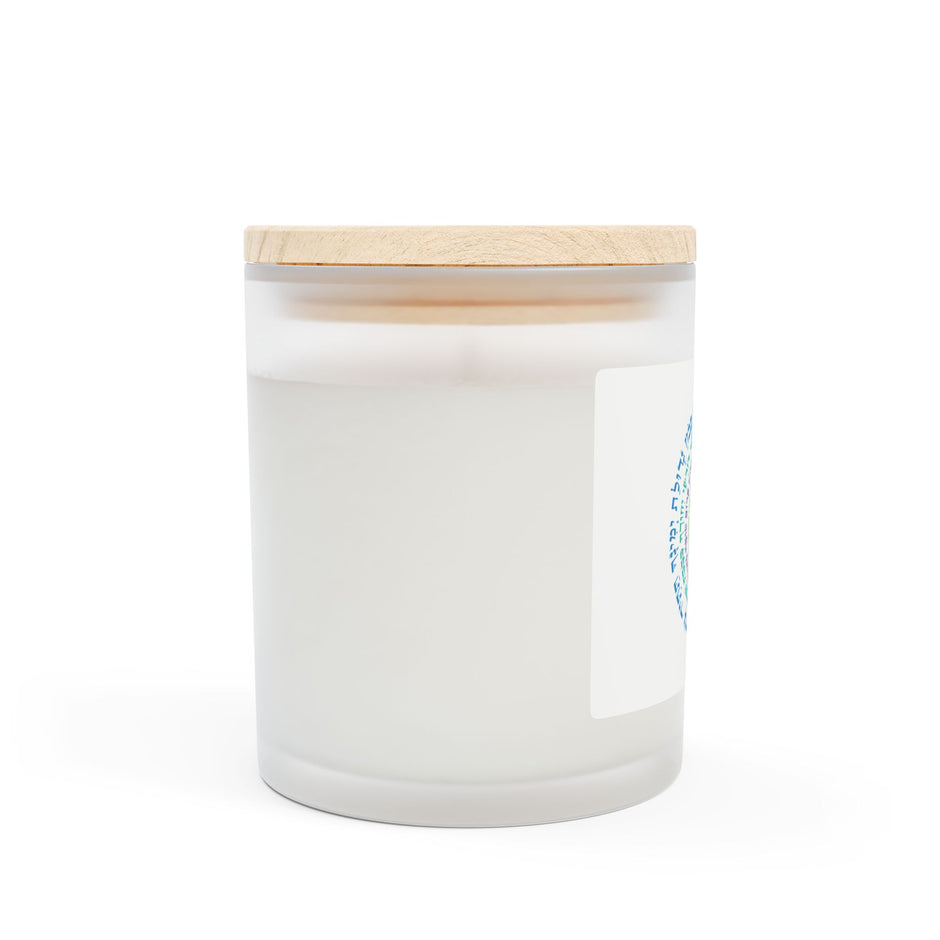 Vela de vidrio esmerilado, 11 oz.